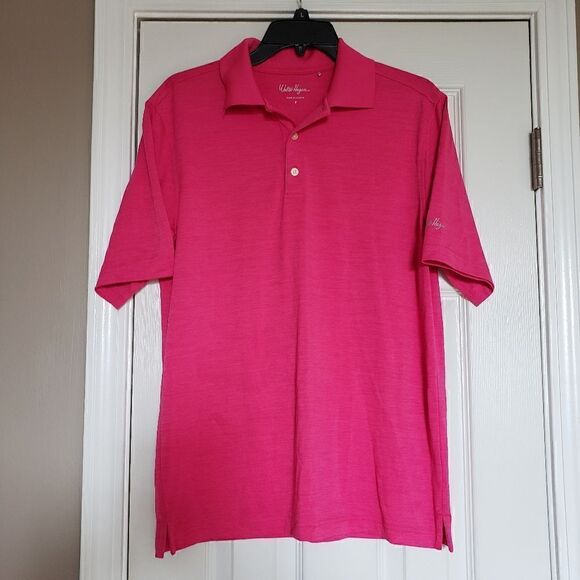 Walter Hagen Essentials Men's Pink Golf Shirt ⛳ - Picture 1 of 10